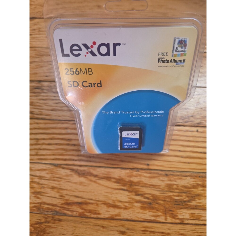 Lexar 256MB SD Card Factory Sealed